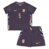 Maglia ufficiale Inghilterra Stones 5 Trasferta Euro 2024 per Bambino